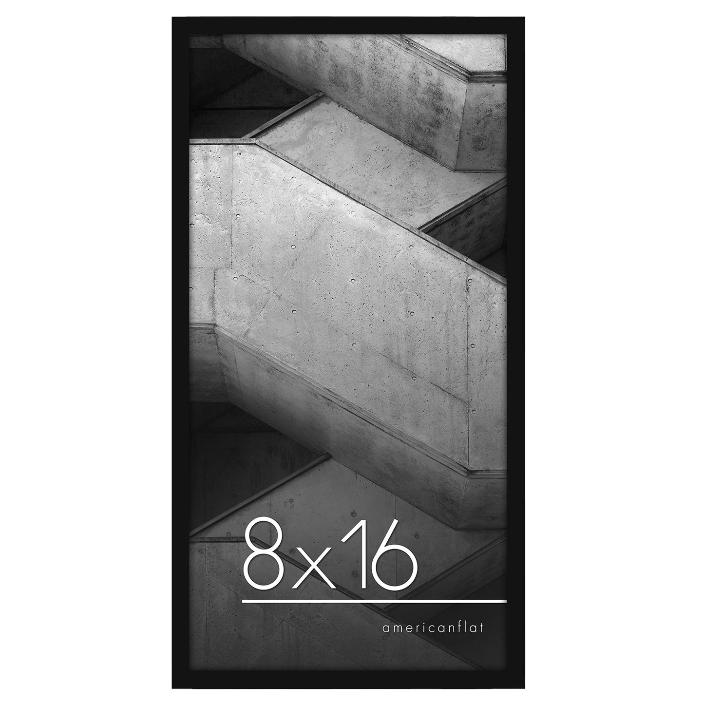 Modern Gallery Picture Frame without Mat, Black | Streamline Collection