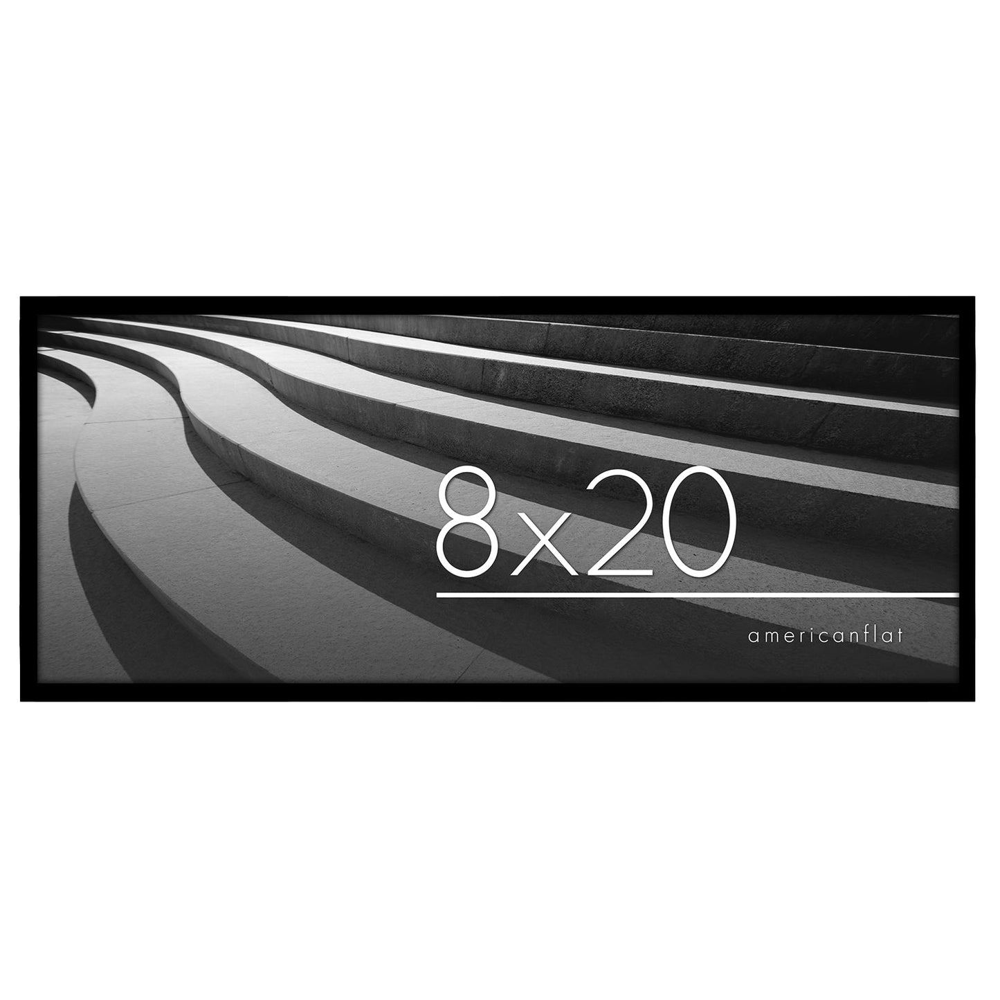 Modern Gallery Picture Frame without Mat, Black | Streamline Collection