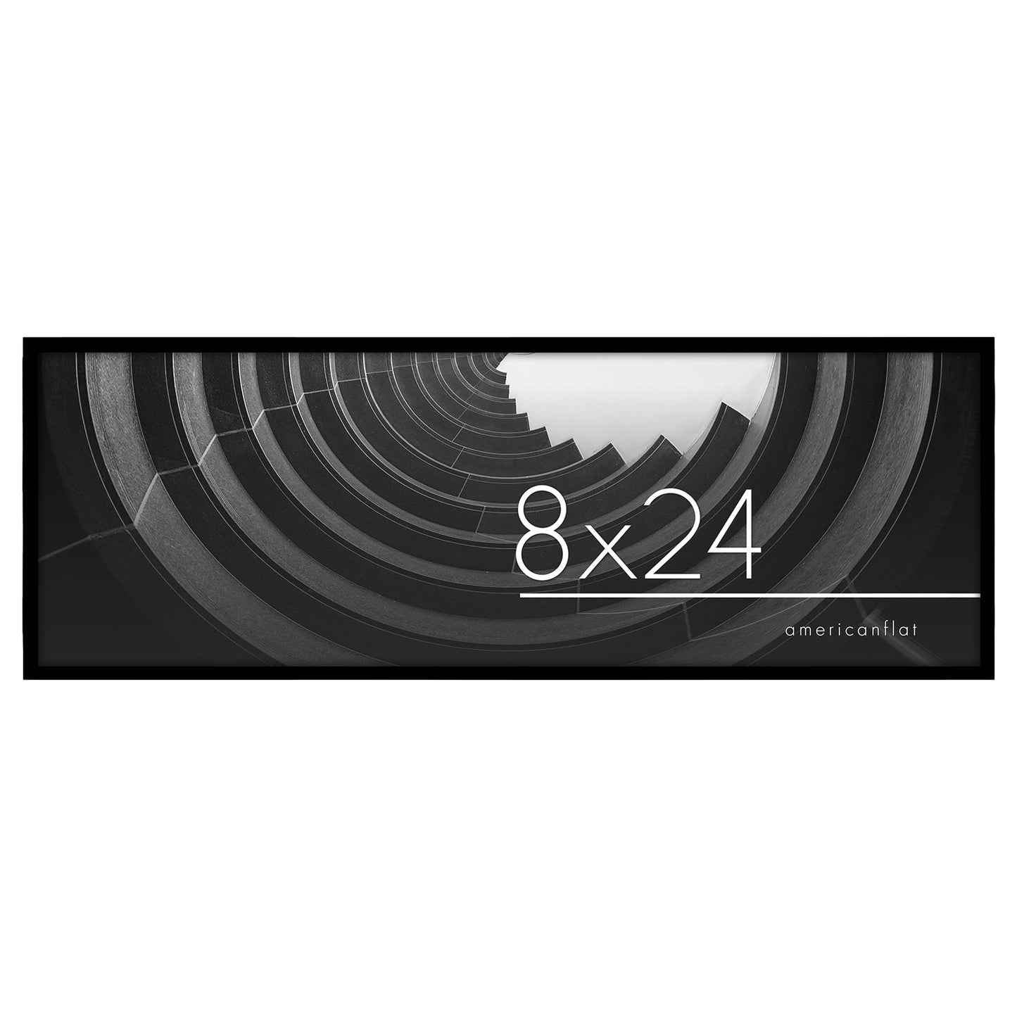 Modern Gallery Picture Frame without Mat, Black | Streamline Collection