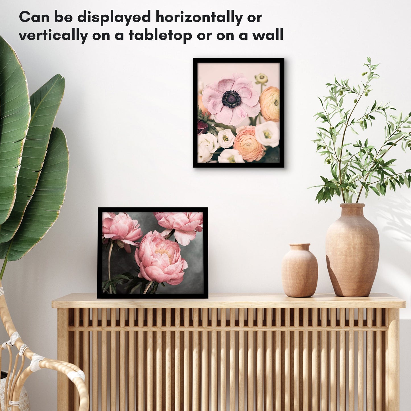 Modern Gallery Picture Frame without Mat, Black | Streamline Collection