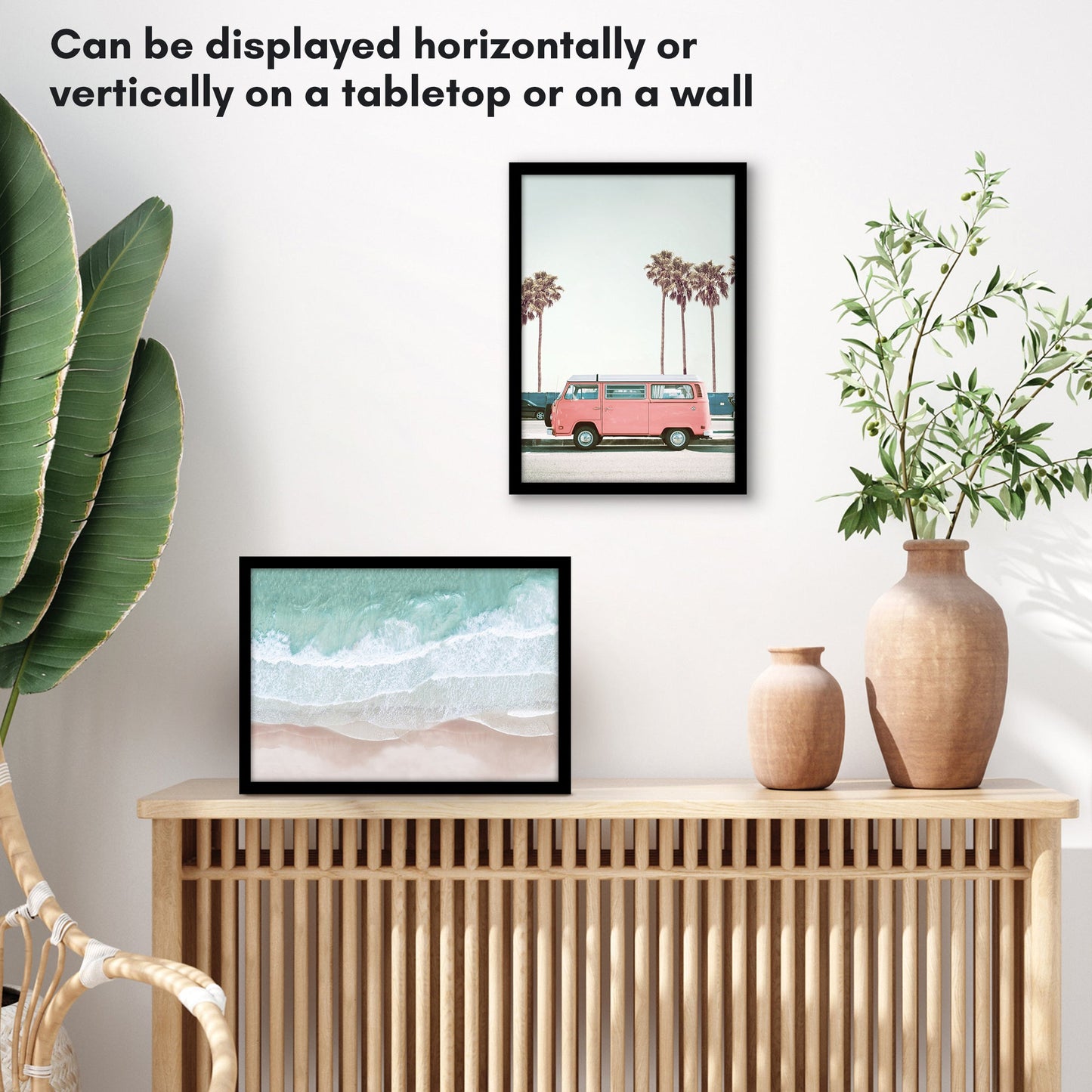 Modern Gallery Picture Frame without Mat, Black | Streamline Collection