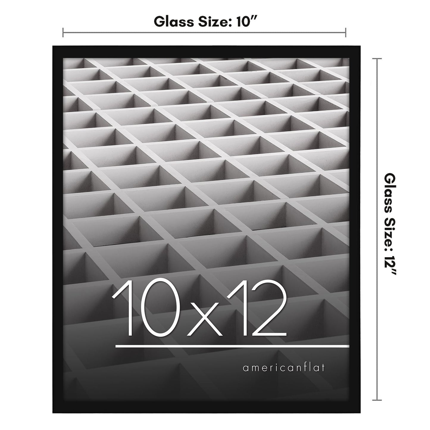 Modern Gallery Picture Frame without Mat, Black | Streamline Collection