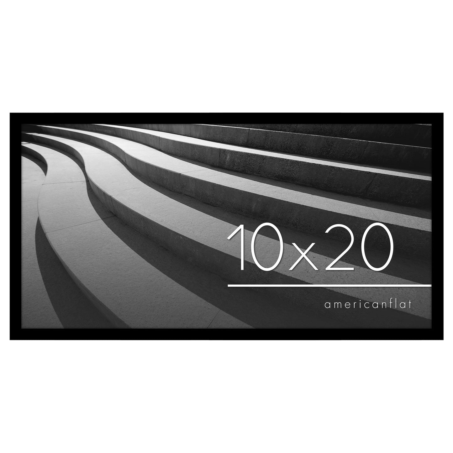 Modern Gallery Picture Frame without Mat, Black | Streamline Collection