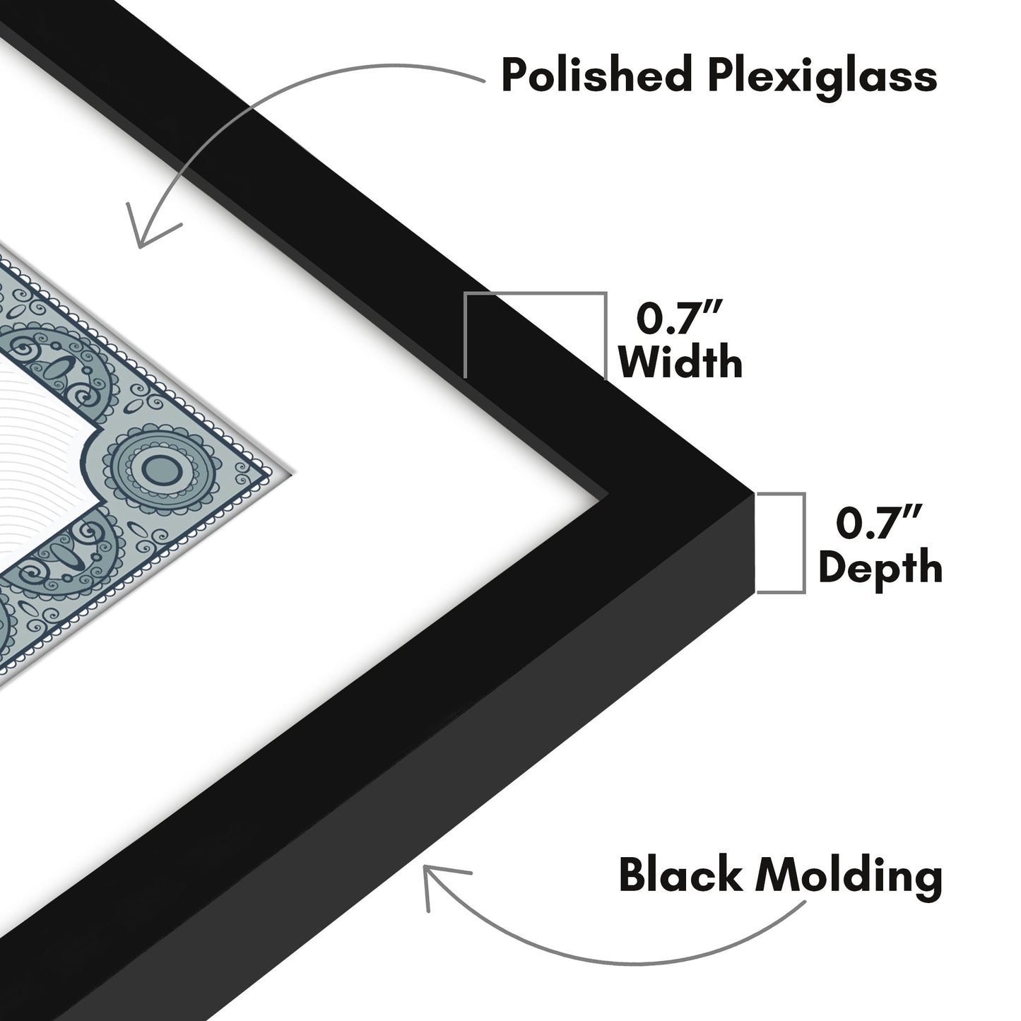 Multipack - Thin Border Gallery Picture Frame | Streamline Collection