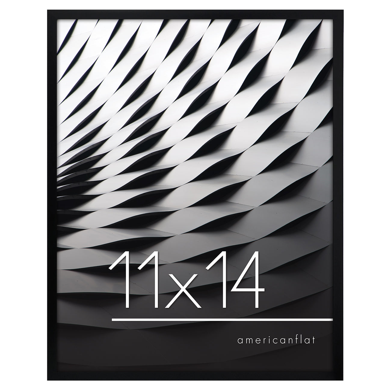 11x14 Framed Print, Black Frame