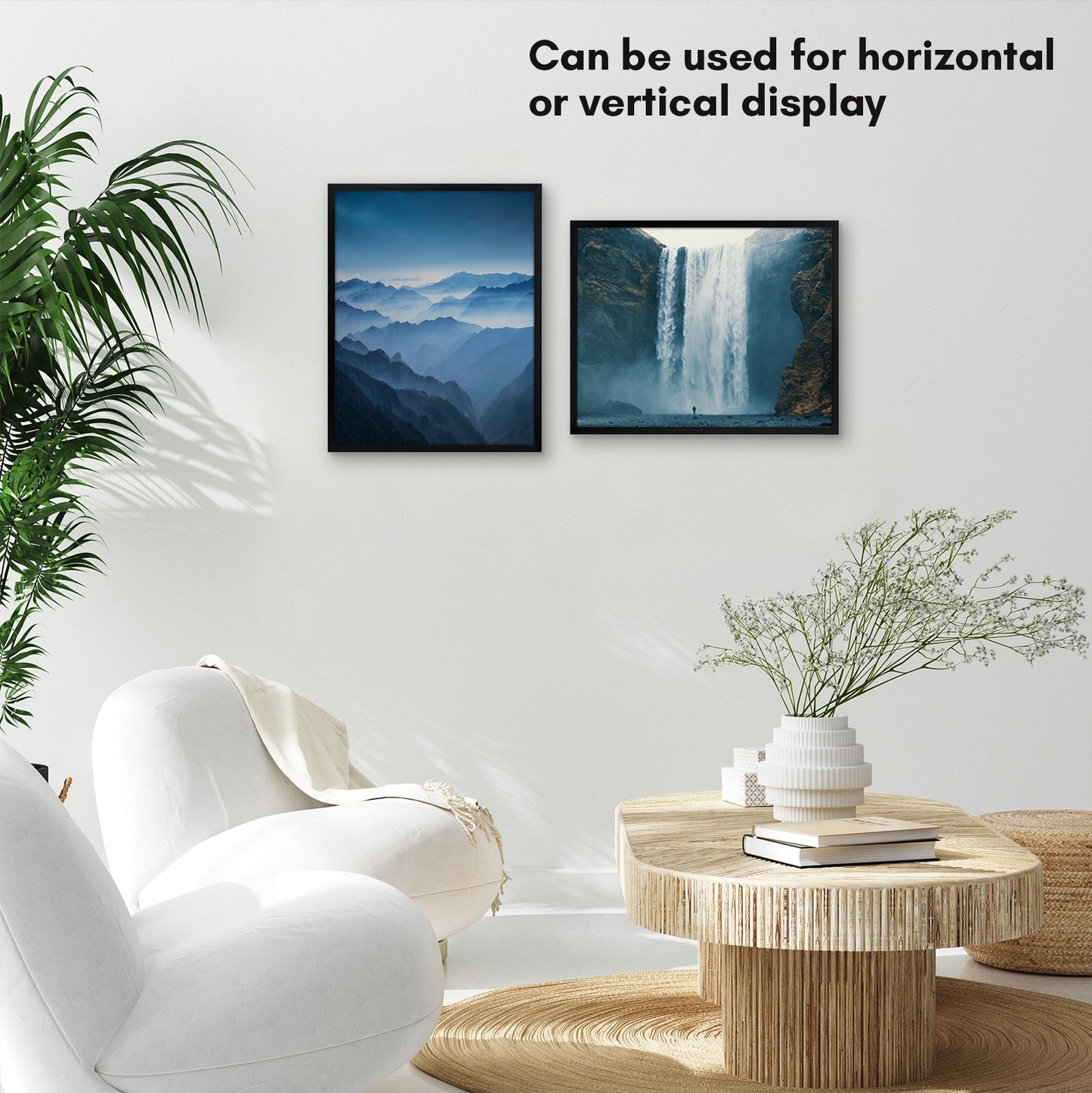 Modern Gallery Picture Frame without Mat, Black | Streamline Collection