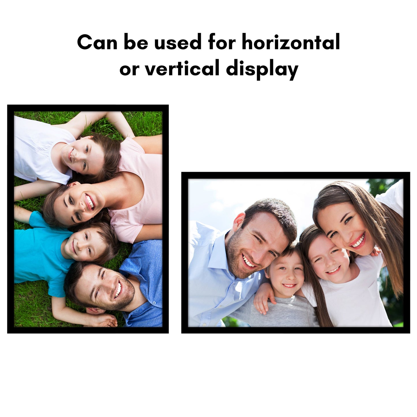 Modern Gallery Picture Frame without Mat, Black | Streamline Collection