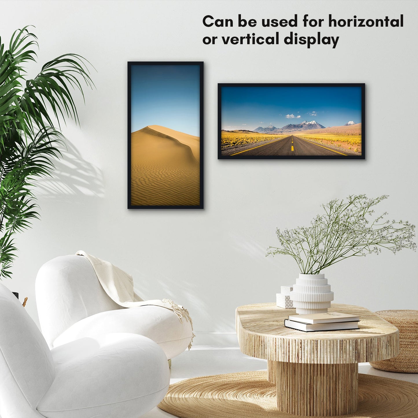 Modern Gallery Poster Frame without Mat, Black | Streamline Collection