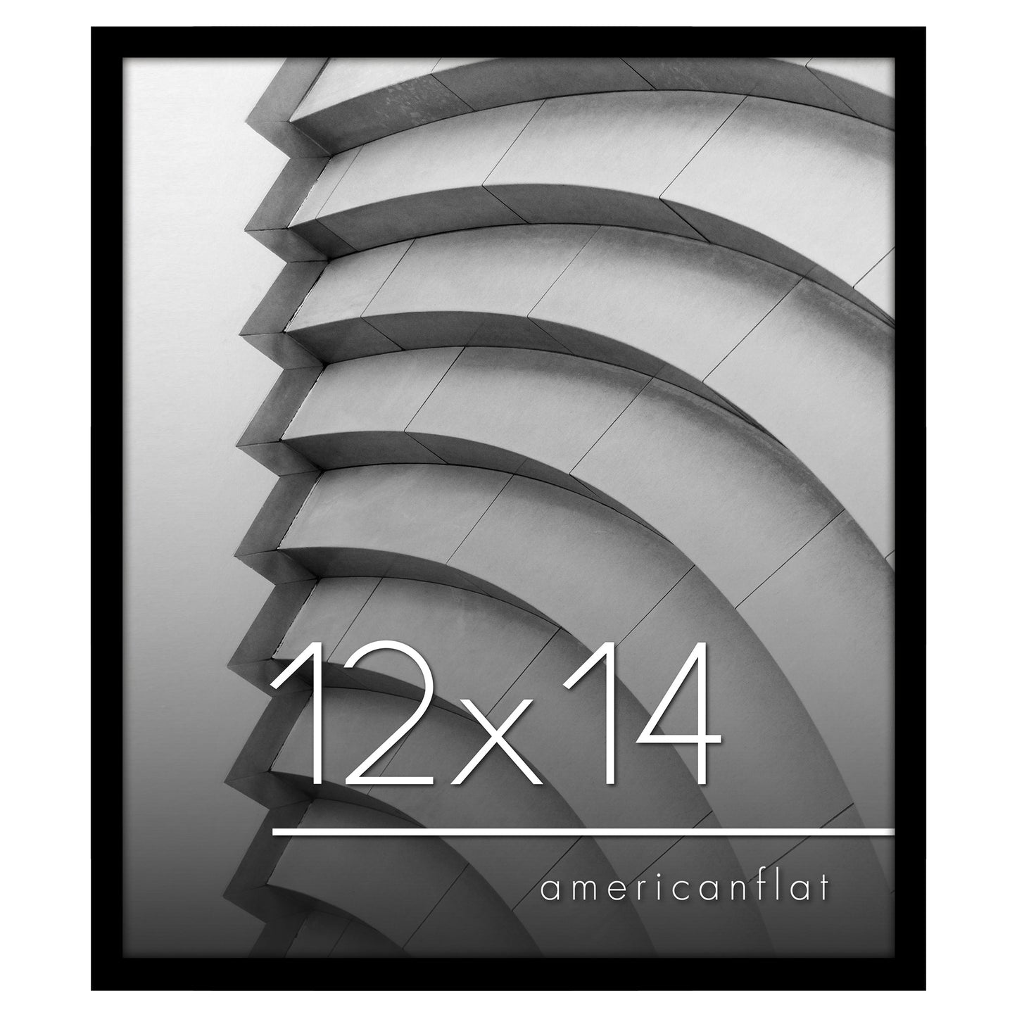 Modern Gallery Picture Frame without Mat, Black | Streamline Collection