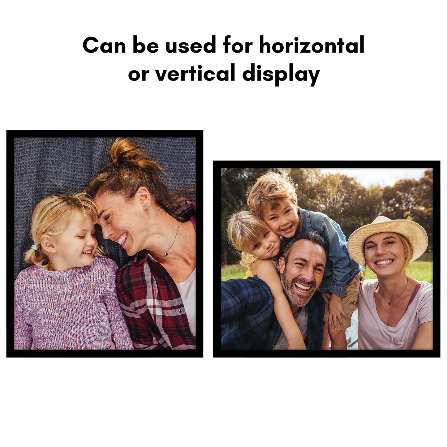 Modern Gallery Picture Frame without Mat, Black | Streamline Collection