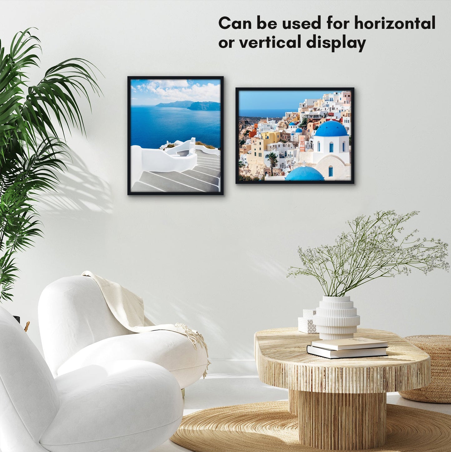 Modern Gallery Picture Frame without Mat, Black | Streamline Collection