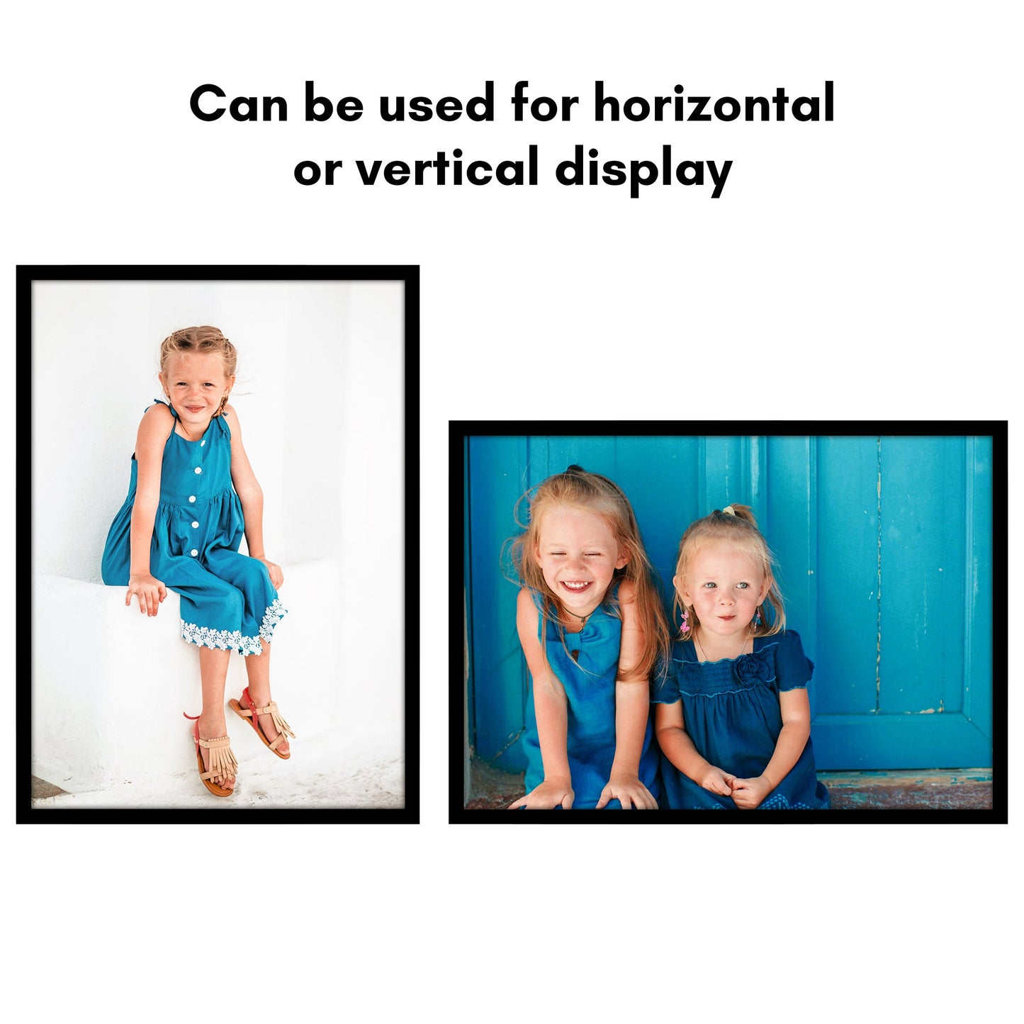 Modern Gallery Poster Frame without Mat, Black | Streamline Collection