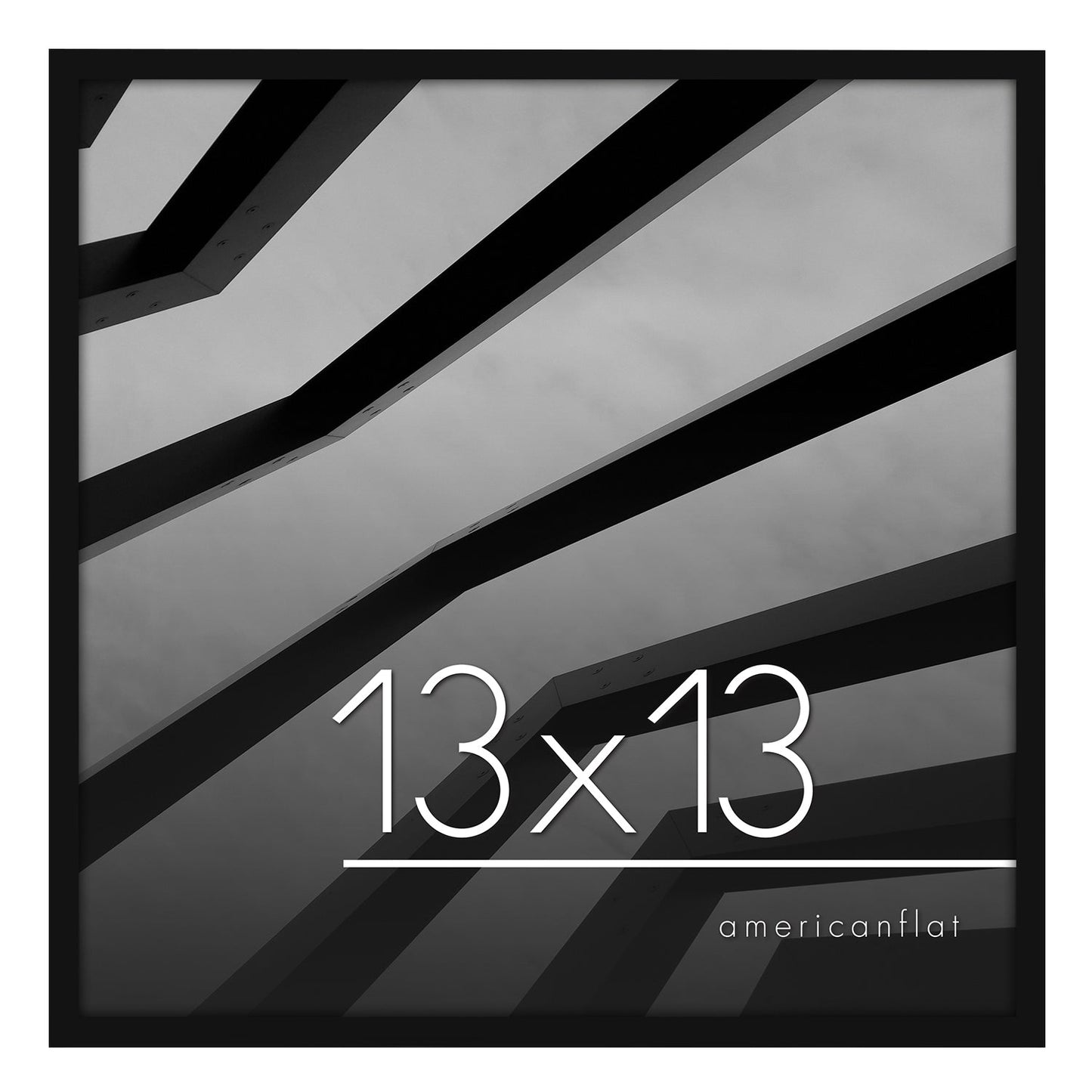 Modern Gallery Picture Frame without Mat, Black | Streamline Collection