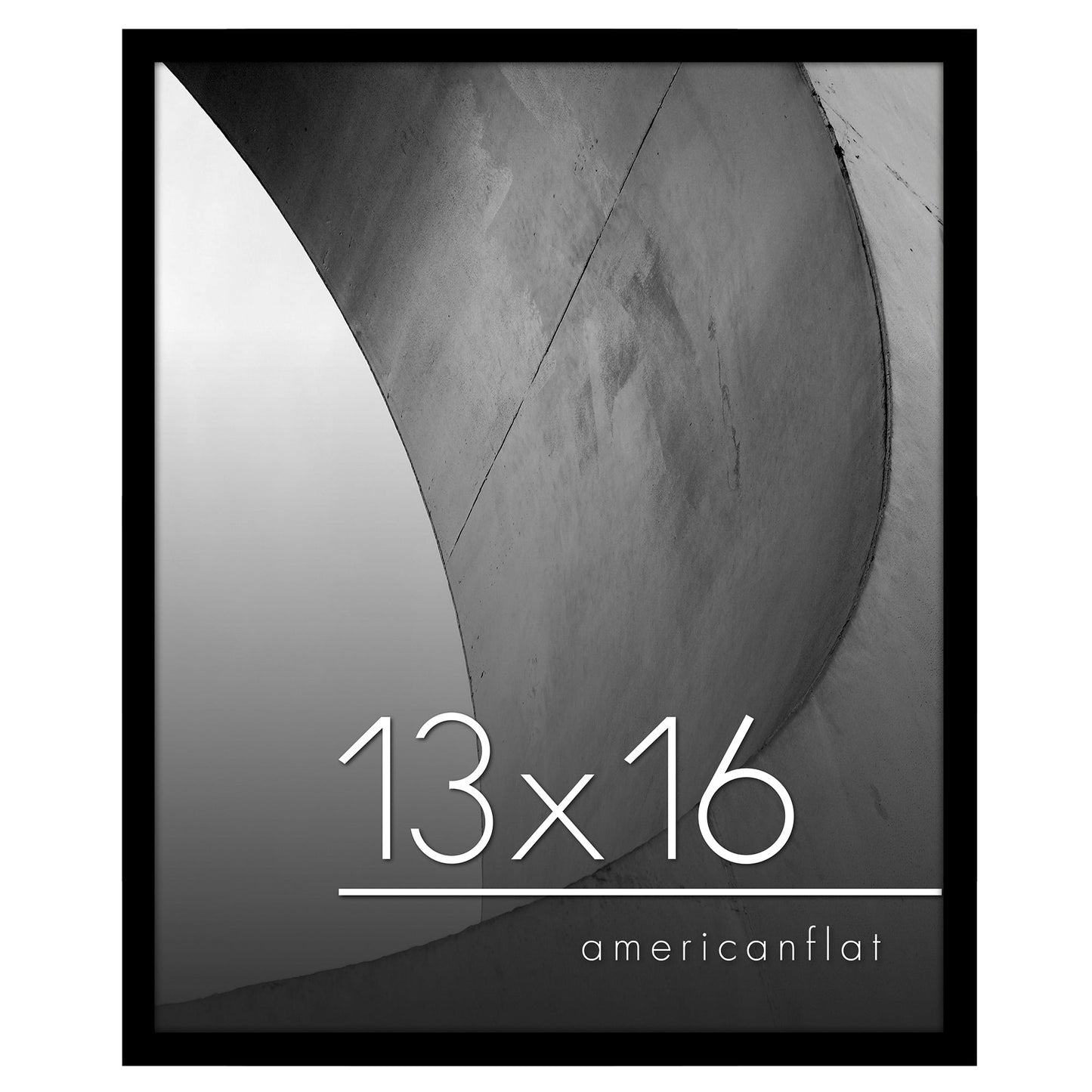 Modern Gallery Poster Frame without Mat, Black | Streamline Collection