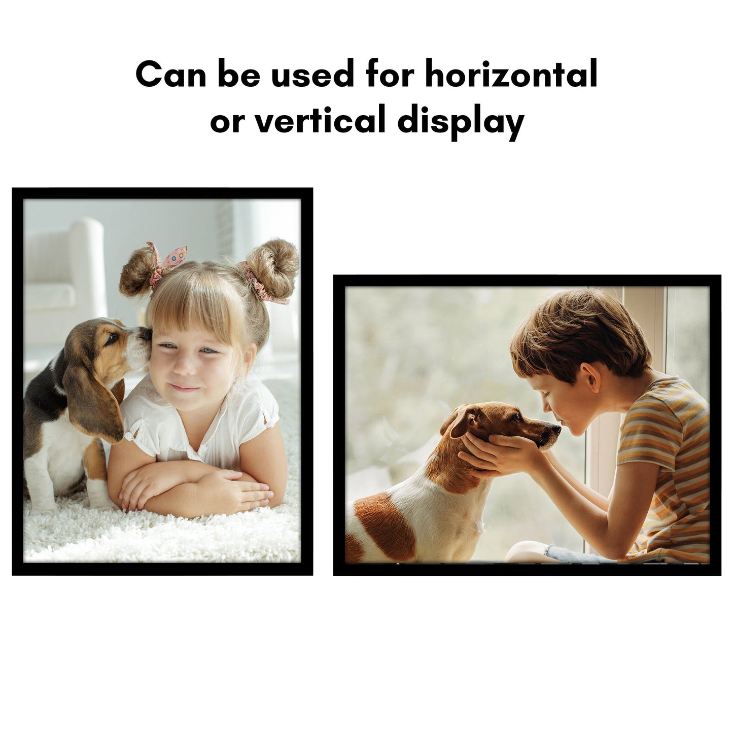 Modern Gallery Poster Frame without Mat, Black | Streamline Collection