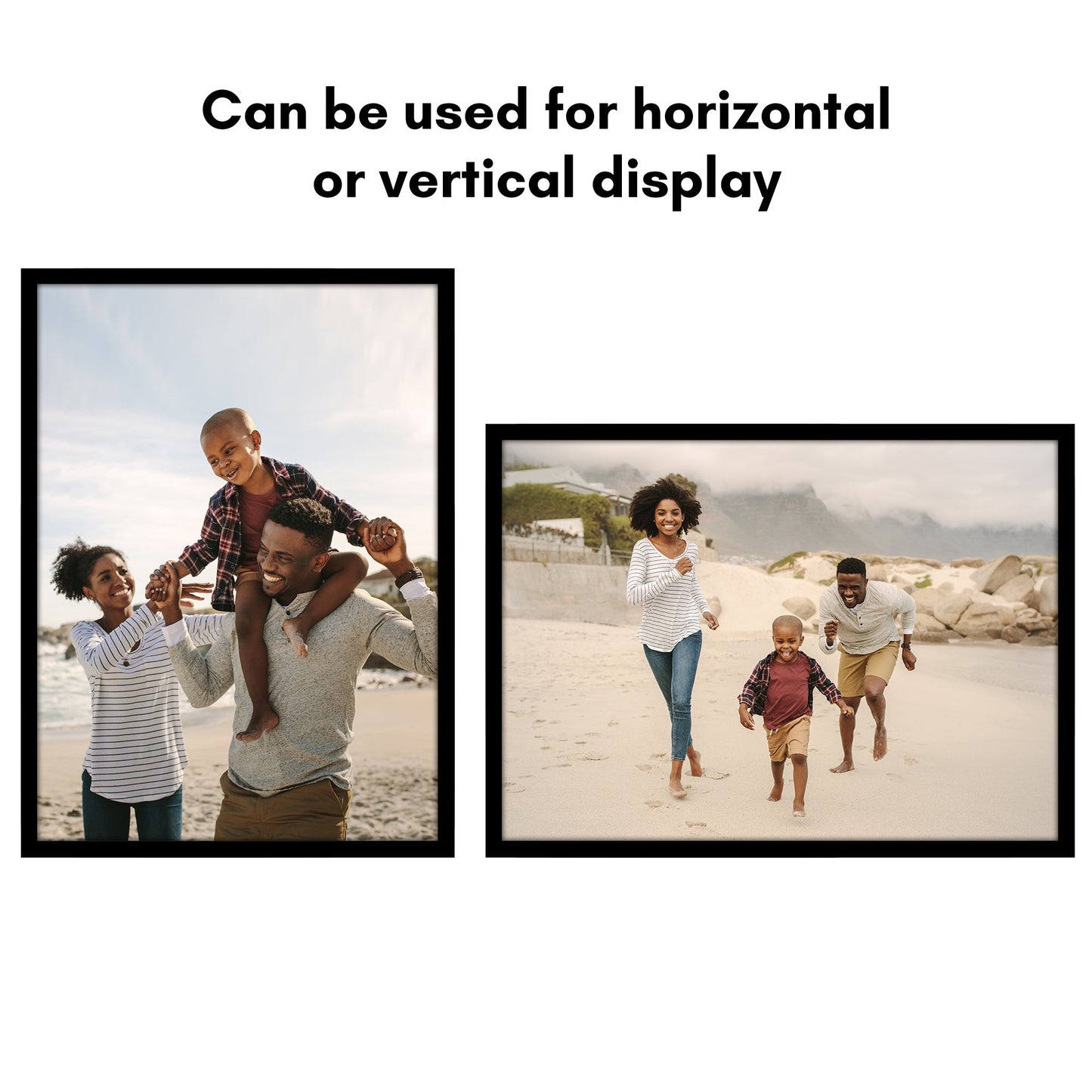 Modern Gallery Poster Frame without Mat, Black | Streamline Collection