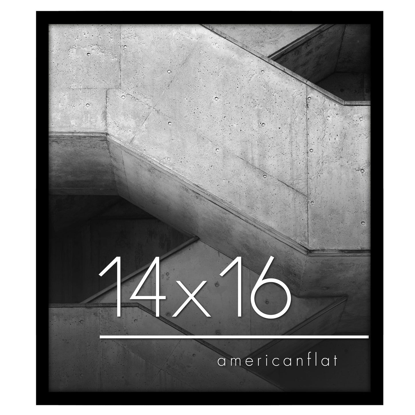 Modern Gallery Poster Frame without Mat, Black | Streamline Collection