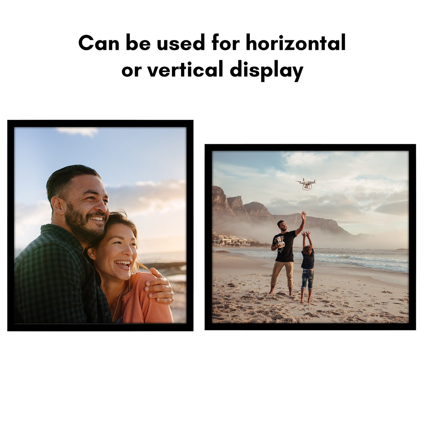 Modern Gallery Poster Frame without Mat, Black | Streamline Collection