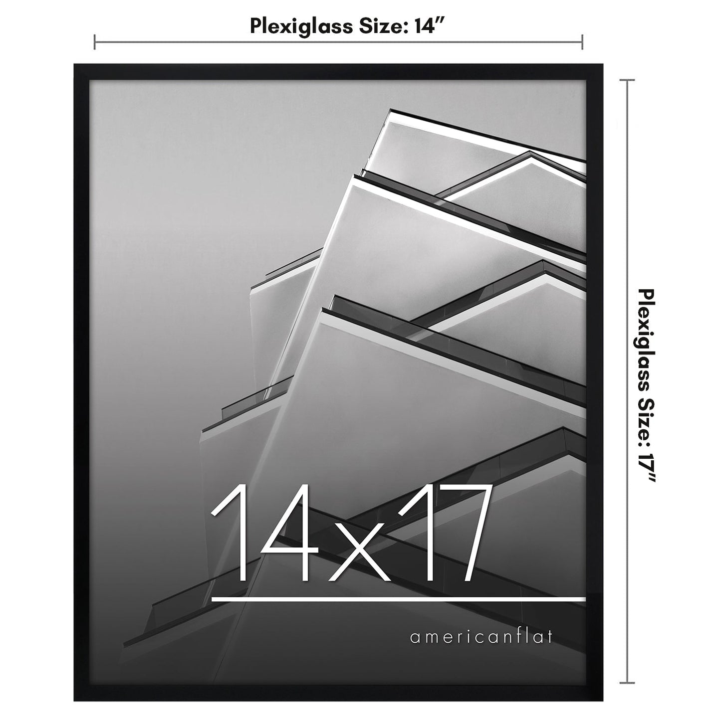 Modern Poster Frame with Thin Border | Choose Your Size