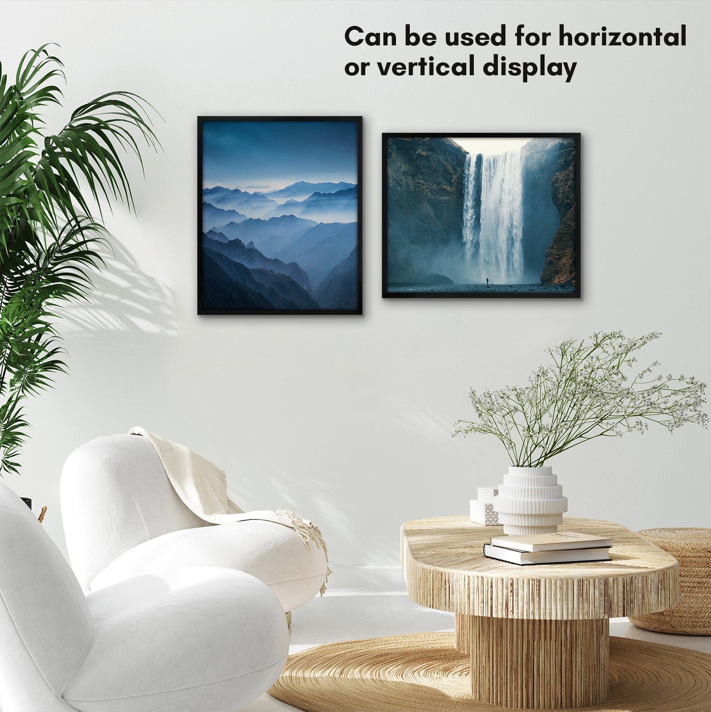 Modern Gallery Poster Frame without Mat, Black | Streamline Collection