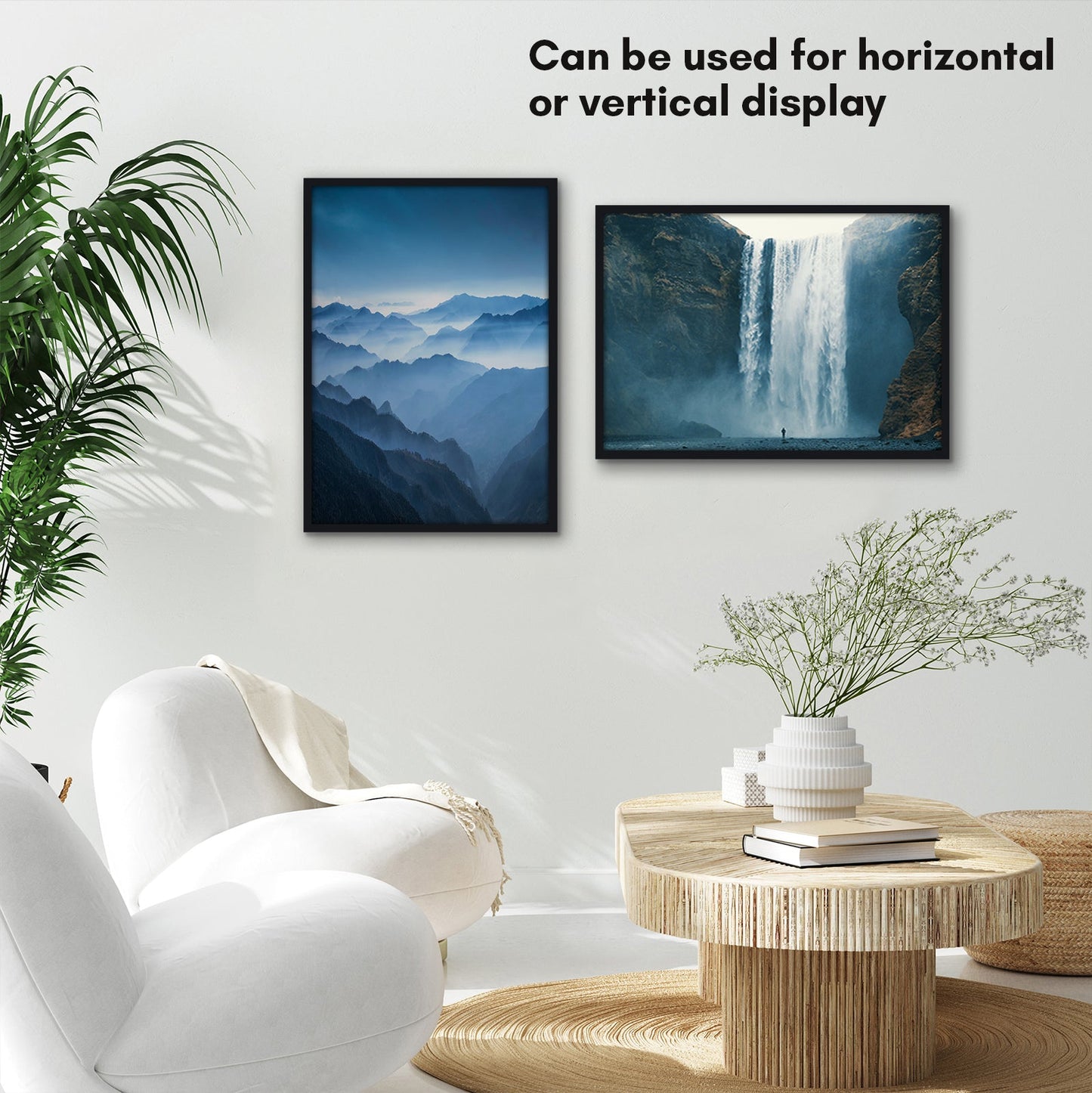 Modern Gallery Poster Frame without Mat, Black | Streamline Collection