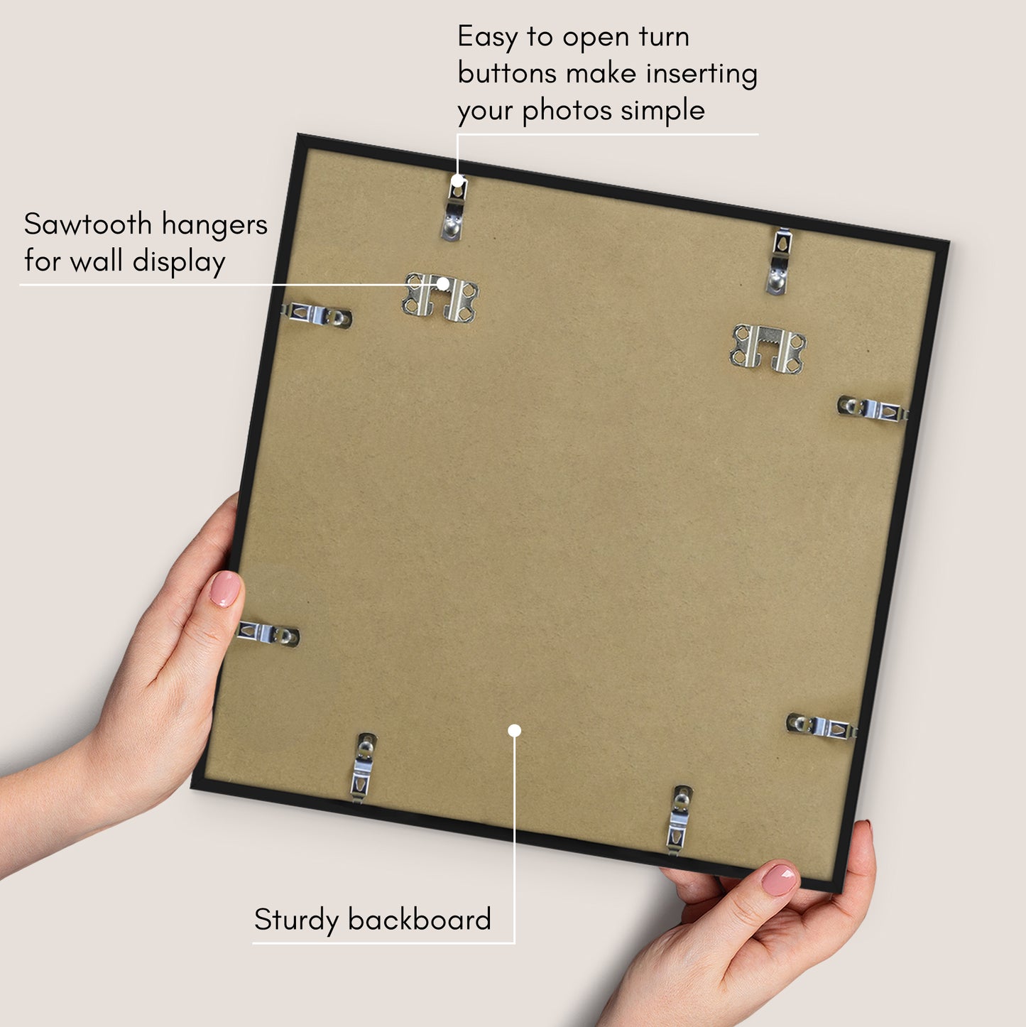 Modern Gallery Poster Frame without Mat, Black | Streamline Collection