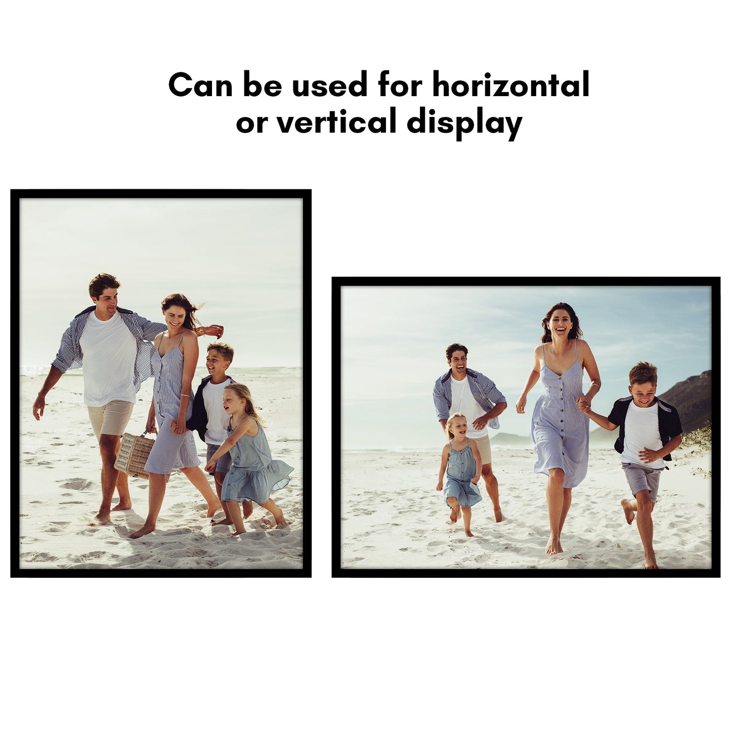 Modern Gallery Poster Frame without Mat, Black | Streamline Collection