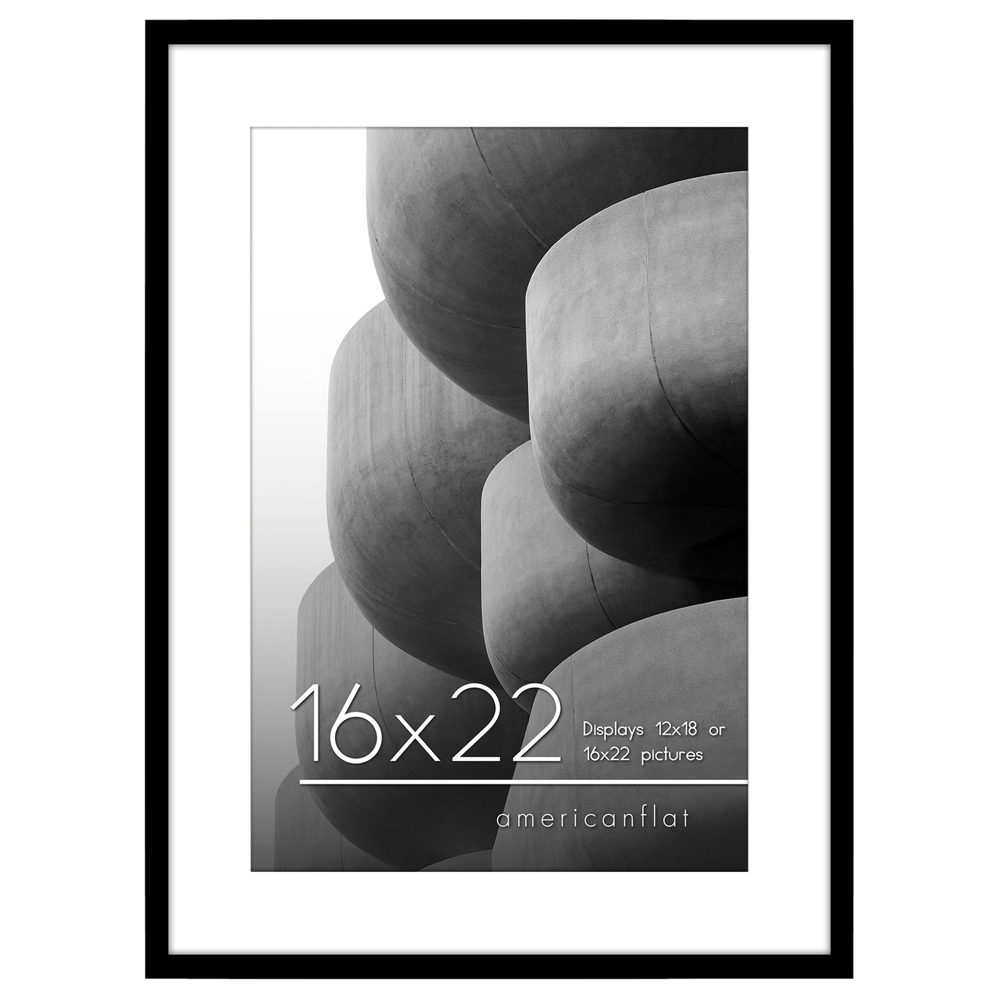 Gallery Picture Frame with Mat | Streamline Collection