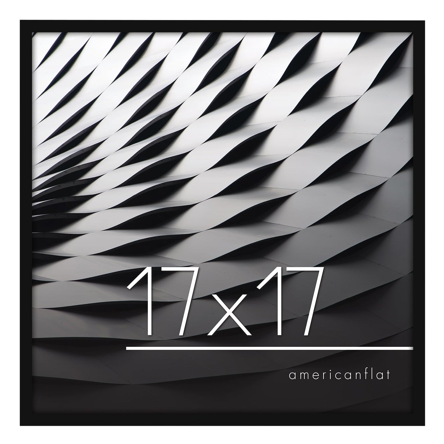 Modern Gallery Poster Frame without Mat, Black | Streamline Collection