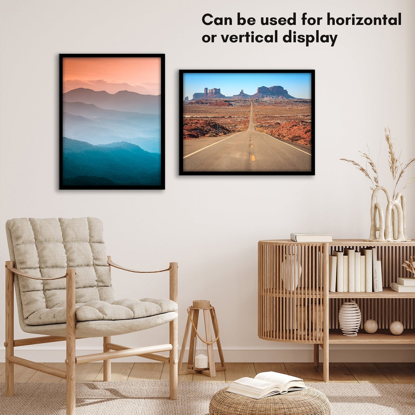Modern Gallery Poster Frame without Mat, Black | Streamline Collection