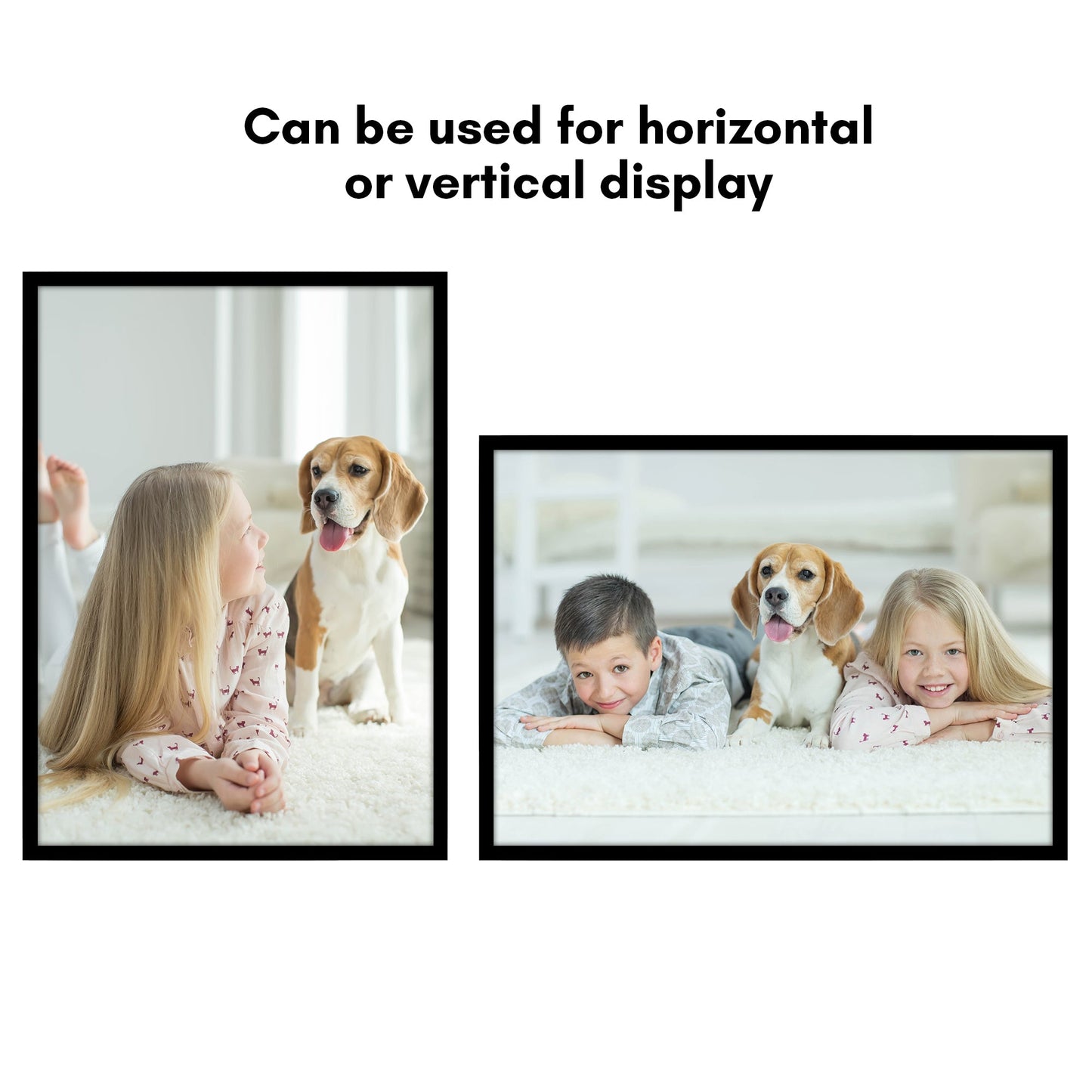 Modern Gallery Poster Frame without Mat, Black | Streamline Collection