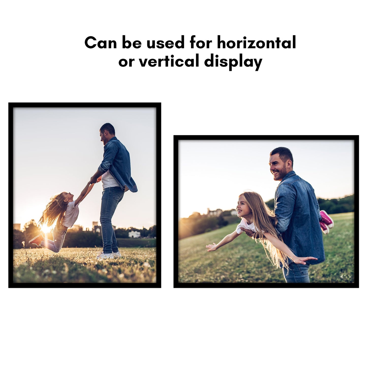 Modern Gallery Poster Frame without Mat, Black | Streamline Collection