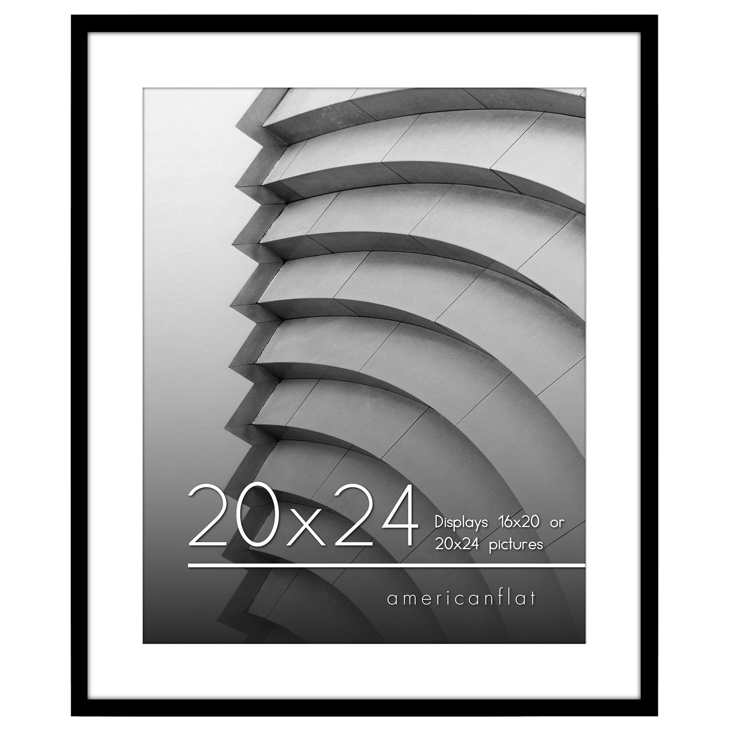 Gallery Picture Frame with Mat | Streamline Collection