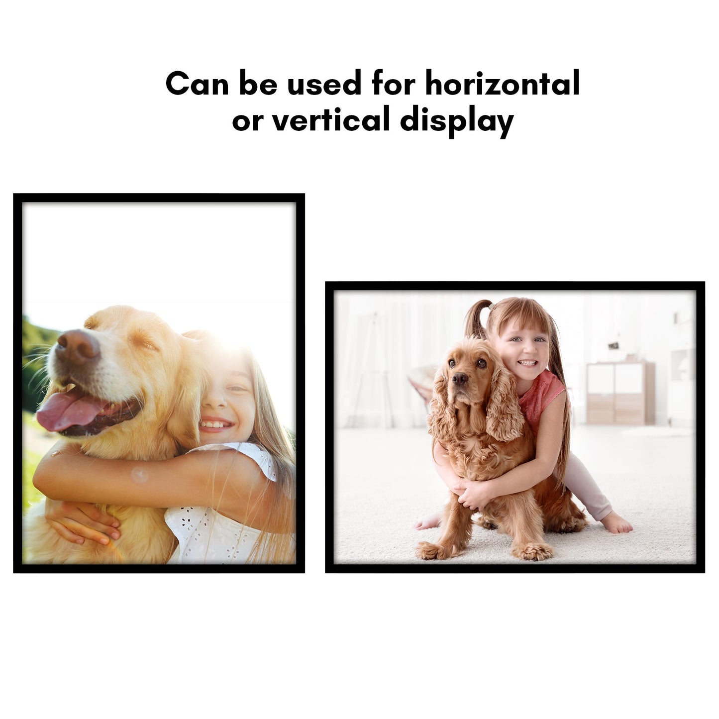 Modern Gallery Poster Frame without Mat, Black | Streamline Collection