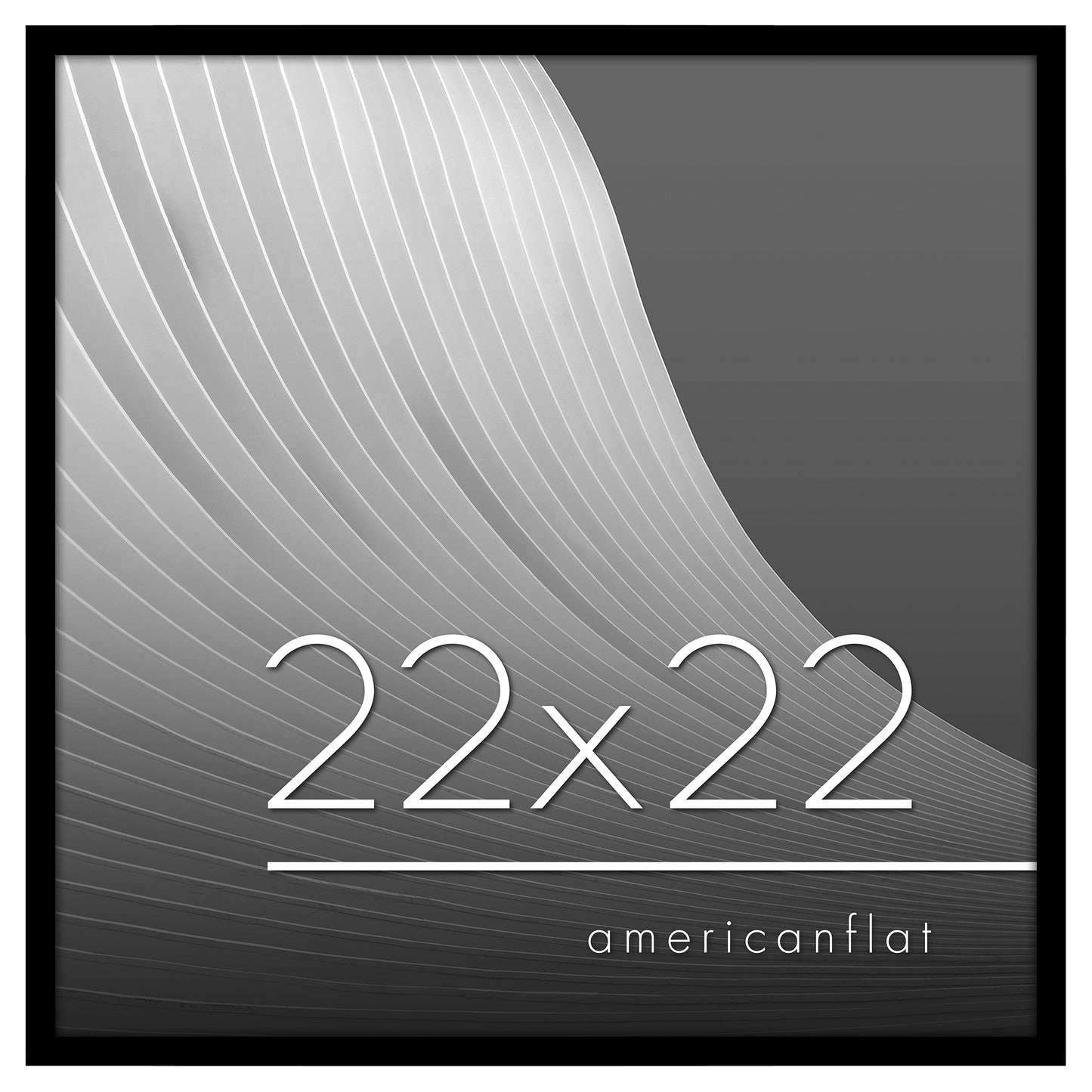 Modern Gallery Poster Frame without Mat, Black | Streamline Collection