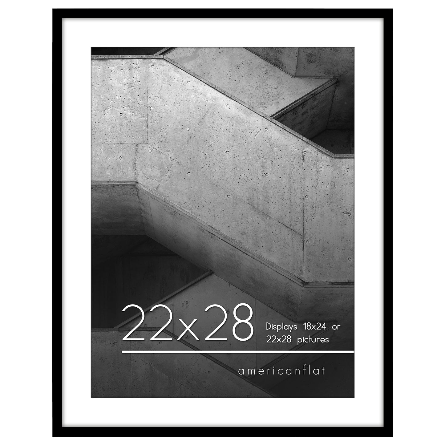 Gallery Picture Frame with Mat | Streamline Collection