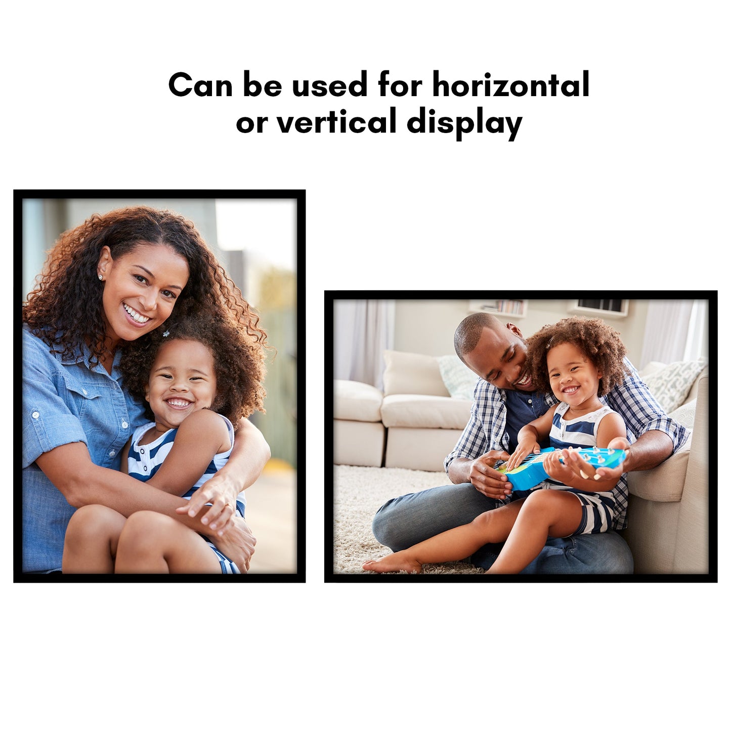 Modern Gallery Poster Frame without Mat, Black | Streamline Collection