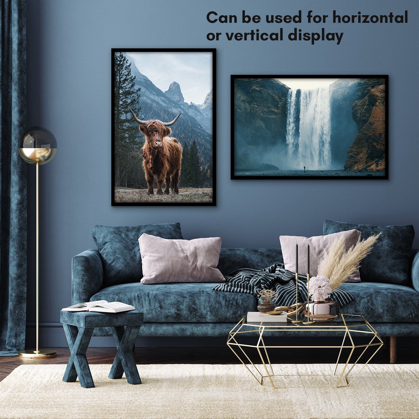 Modern Gallery Poster Frame without Mat, Black | Streamline Collection