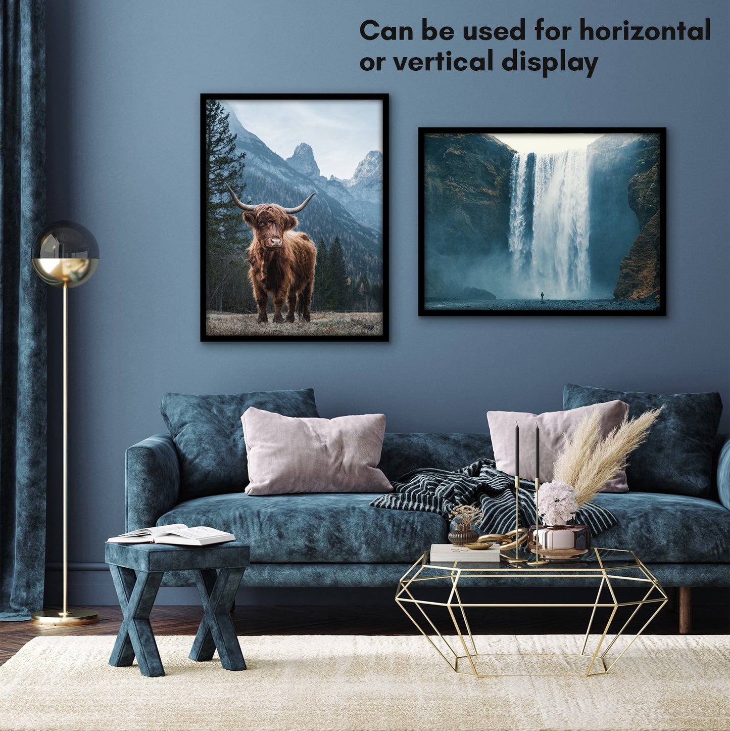 Modern Gallery Poster Frame without Mat, Black | Streamline Collection