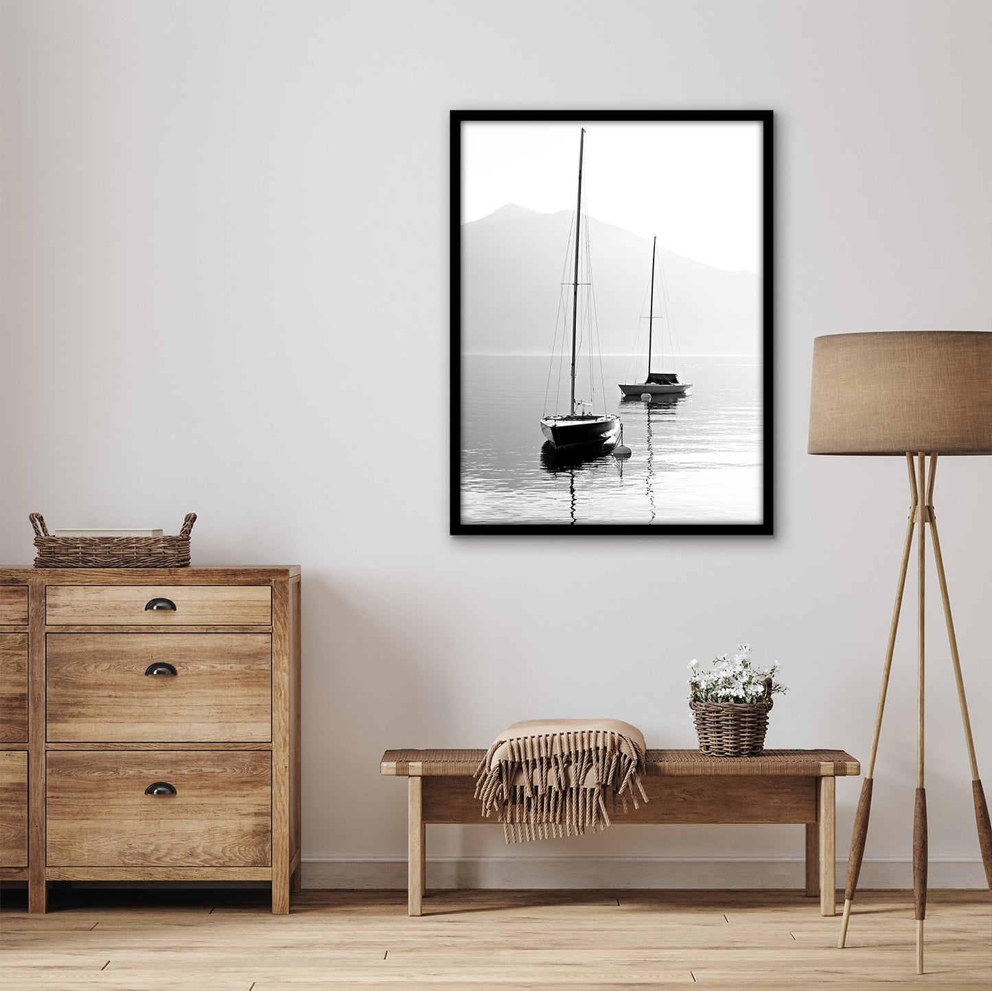 Modern Gallery Poster Frame without Mat, Black | Streamline Collection