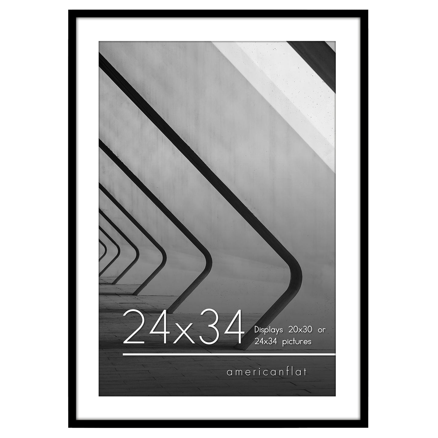 Gallery Picture Frame with Mat | Streamline Collection