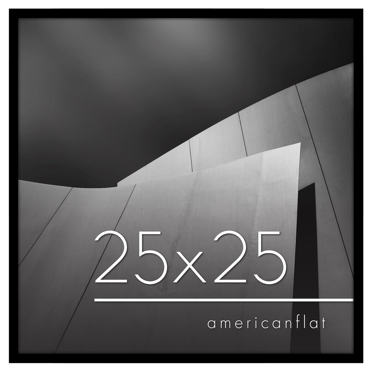 Modern Gallery Poster Frame without Mat, Black | Streamline Collection