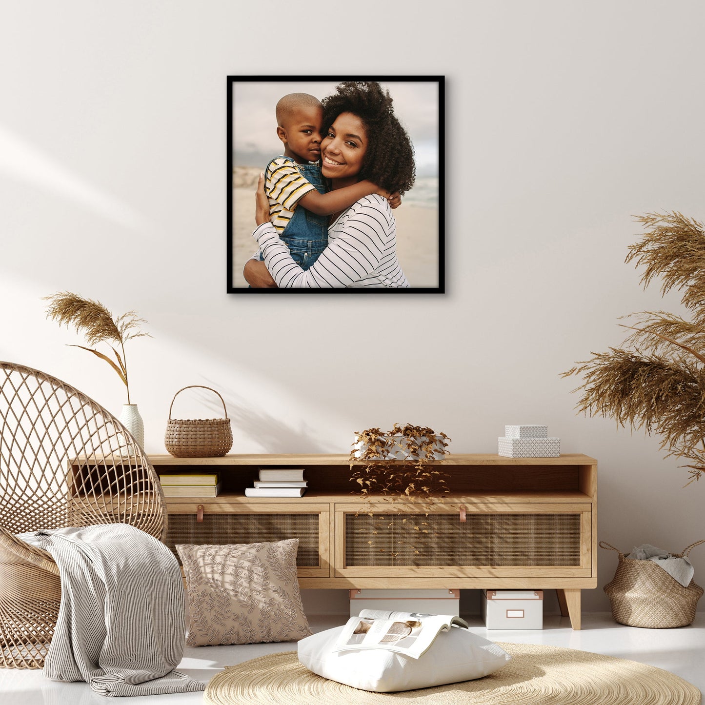 Modern Gallery Poster Frame without Mat, Black | Streamline Collection