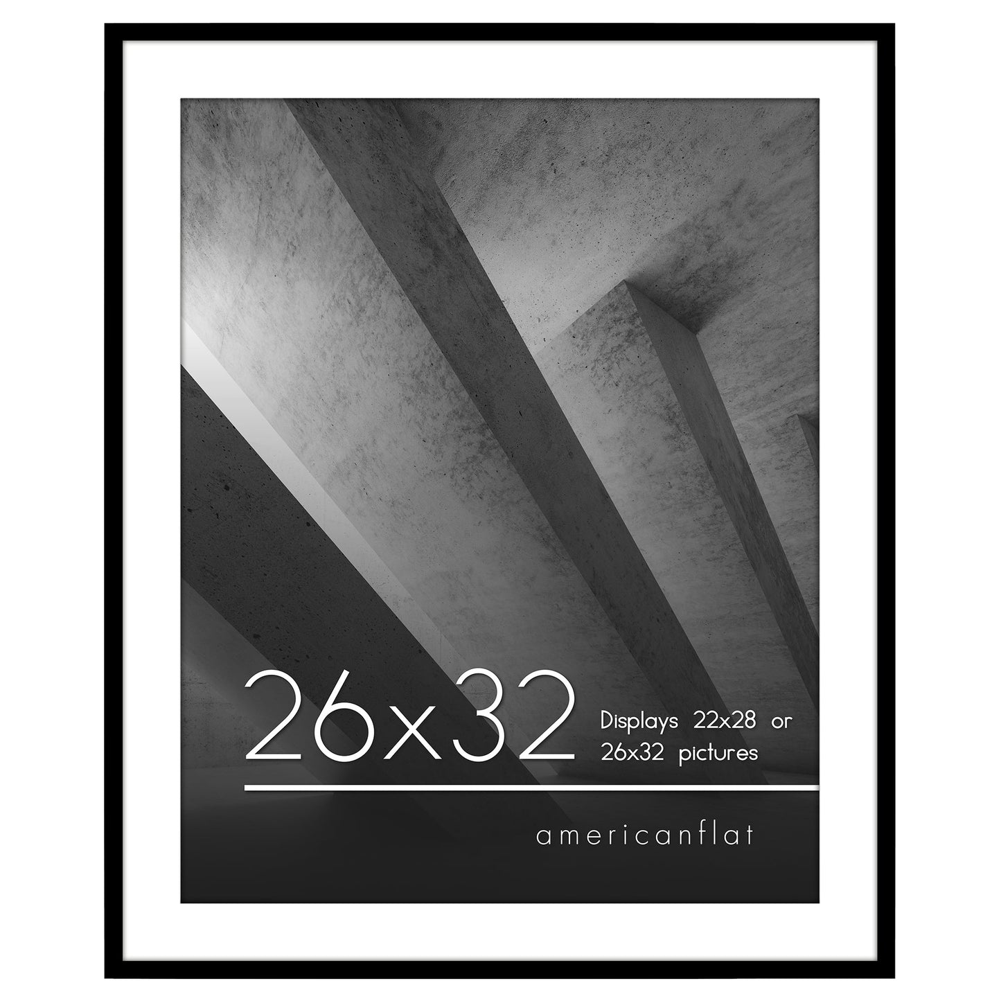 Gallery Picture Frame with Mat | Streamline Collection