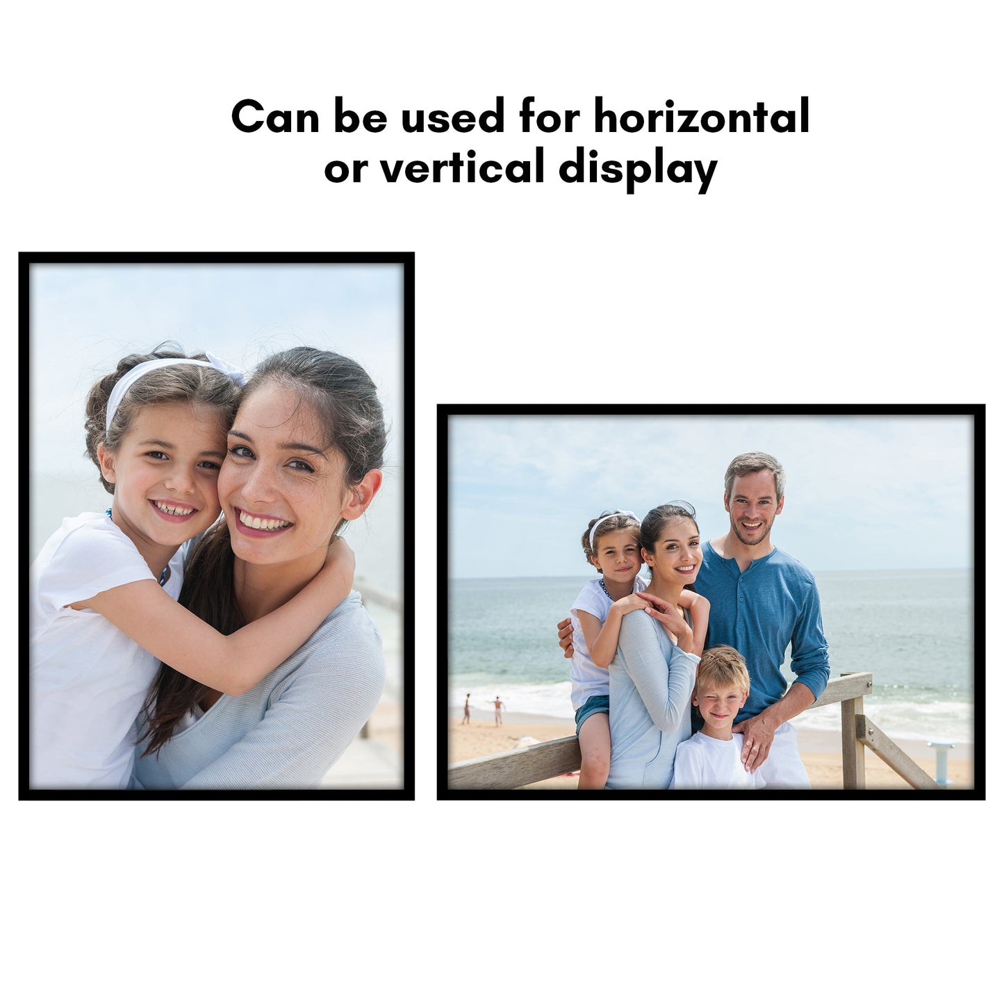 Modern Gallery Poster Frame without Mat, Black | Streamline Collection