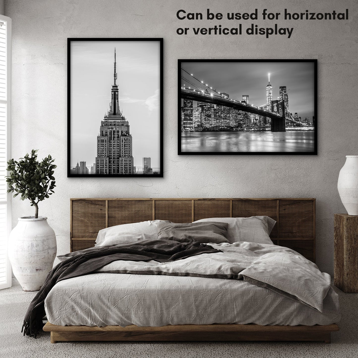 Modern Gallery Poster Frame without Mat, Black | Streamline Collection