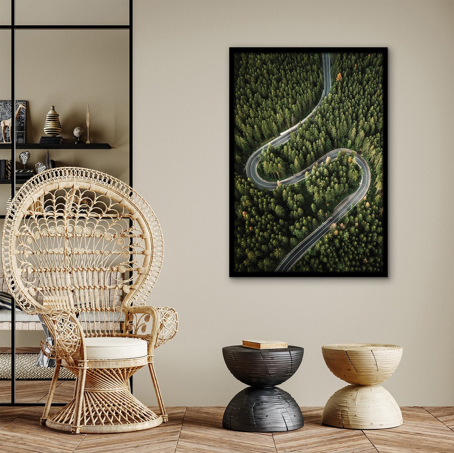Modern Gallery Poster Frame without Mat, Black | Streamline Collection