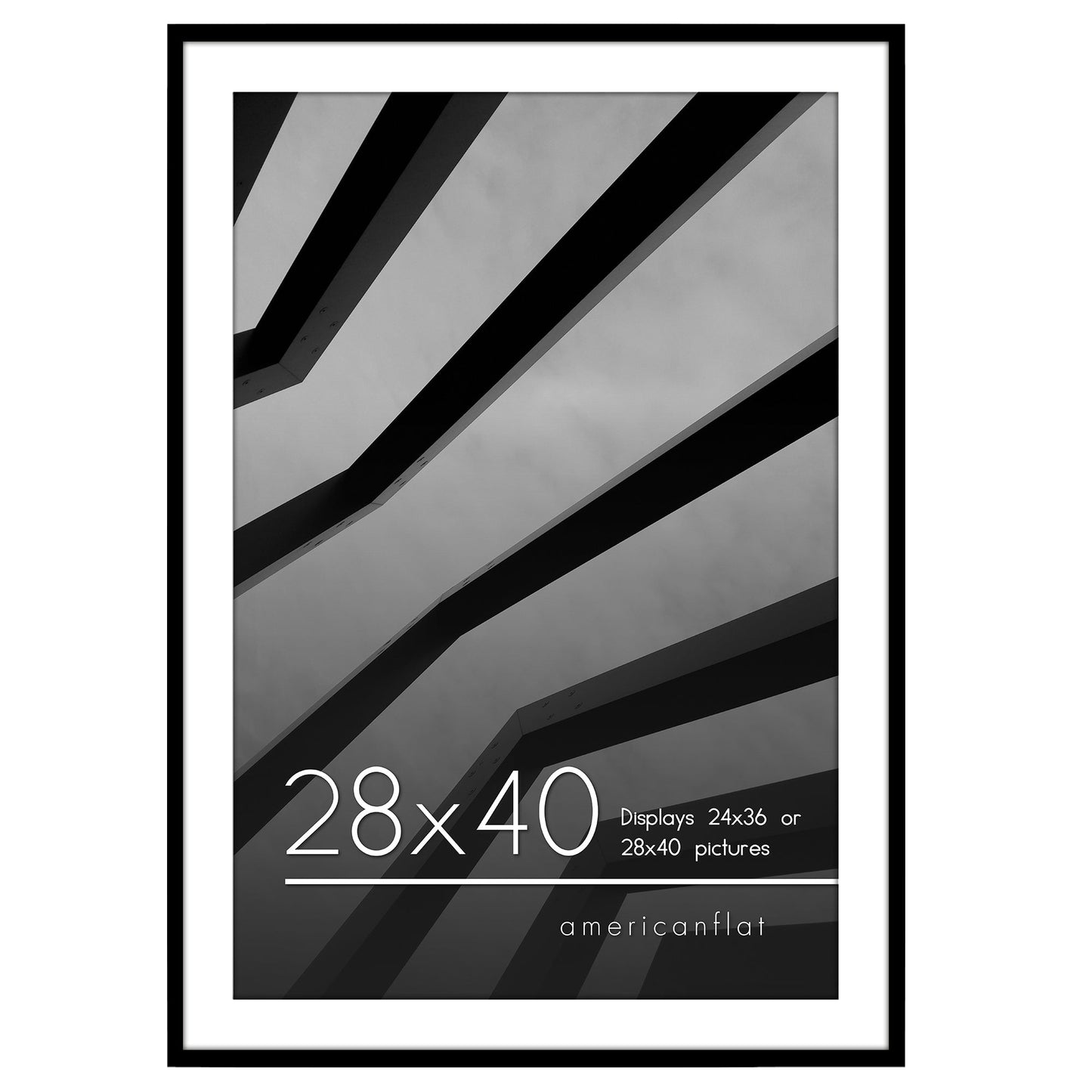 Gallery Picture Frame with Mat | Streamline Collection