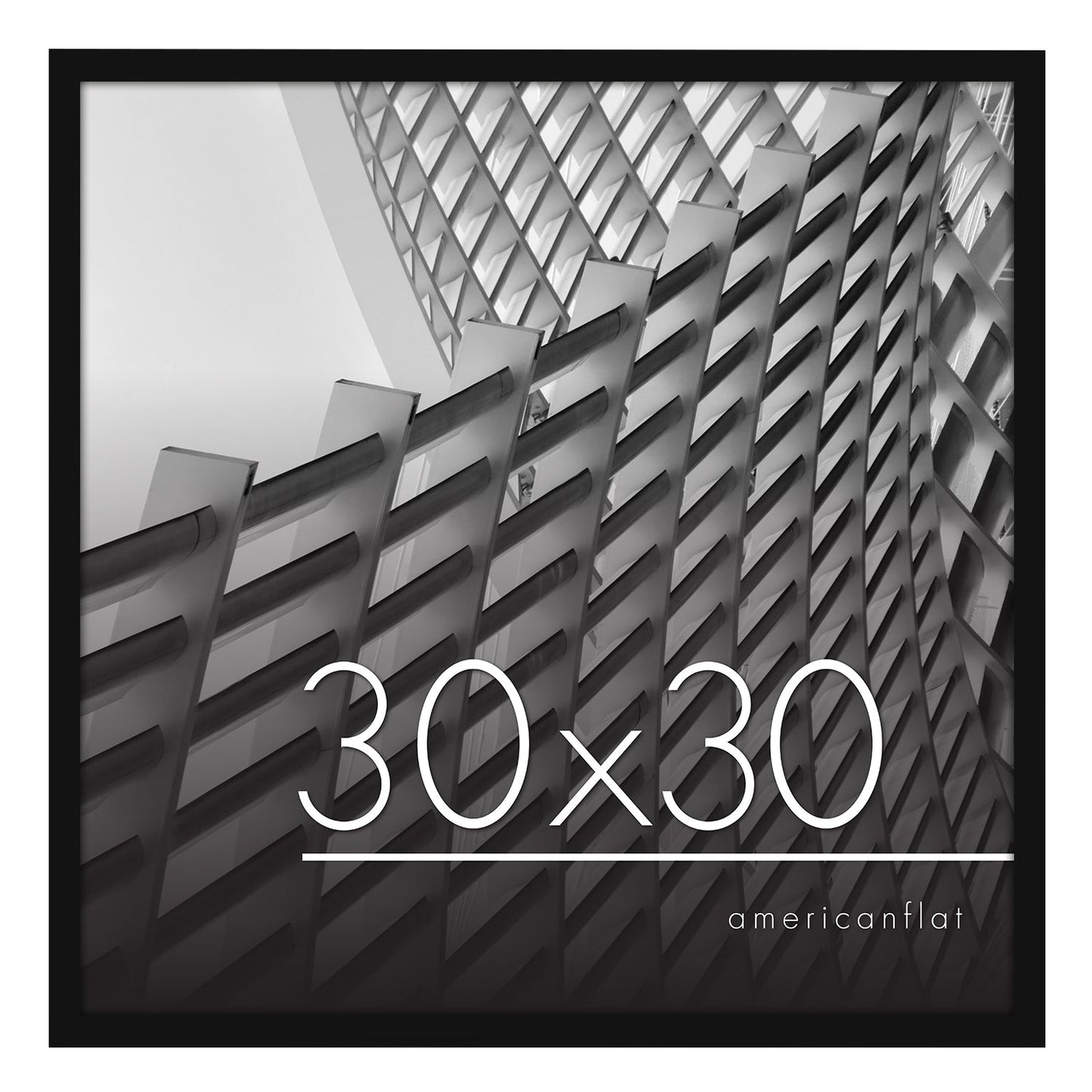 Modern Gallery Poster Frame without Mat, Black | Streamline Collection