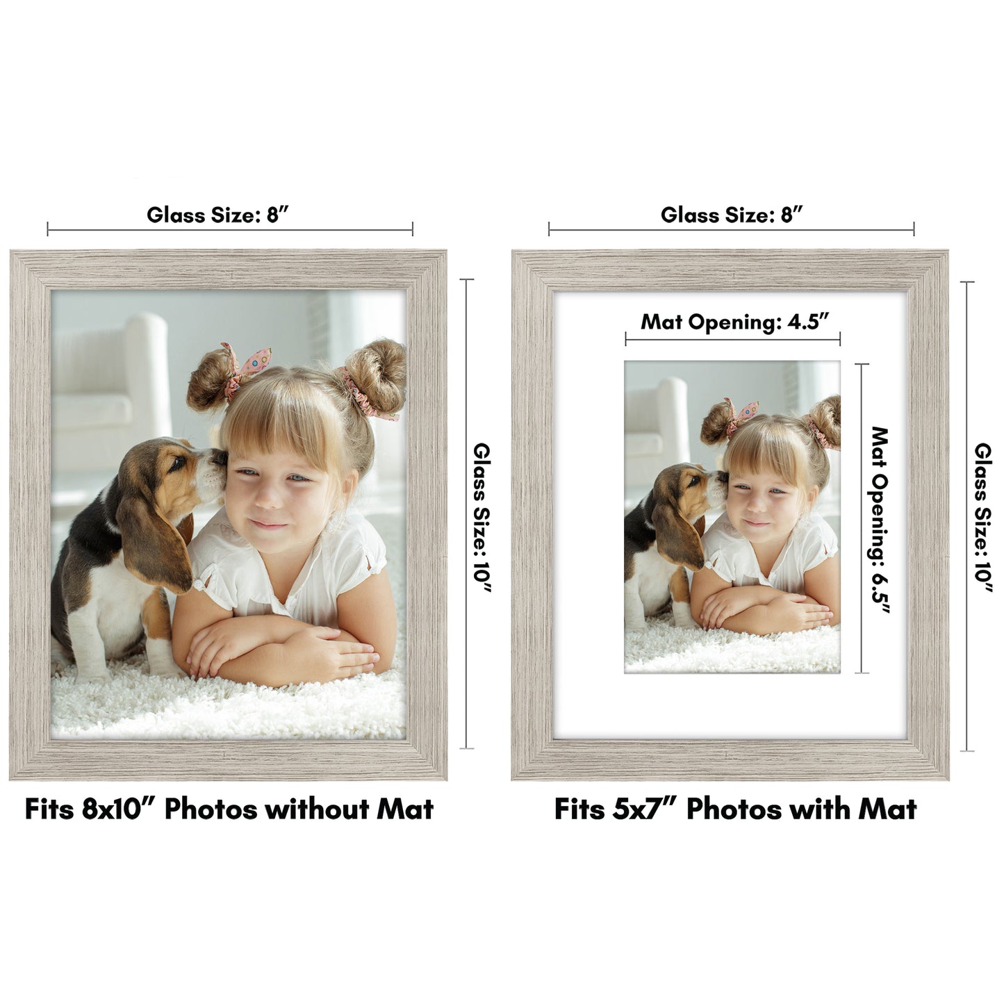 Picture Frame with Mat | Engineered Wood Photo Frame